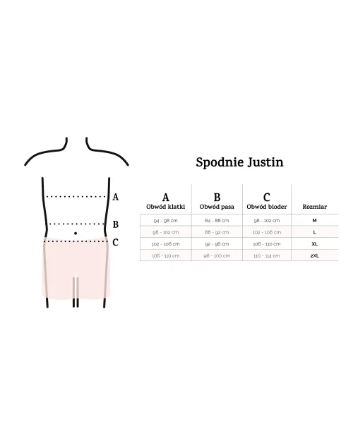 Spodnie Justin Czerwony