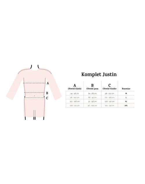 Komplet Męski Justin Khaki