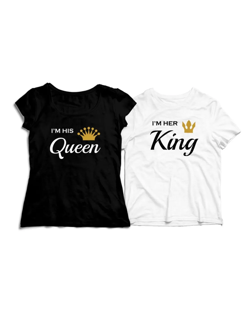 Koszulki dla par I'm his queen i'm her king