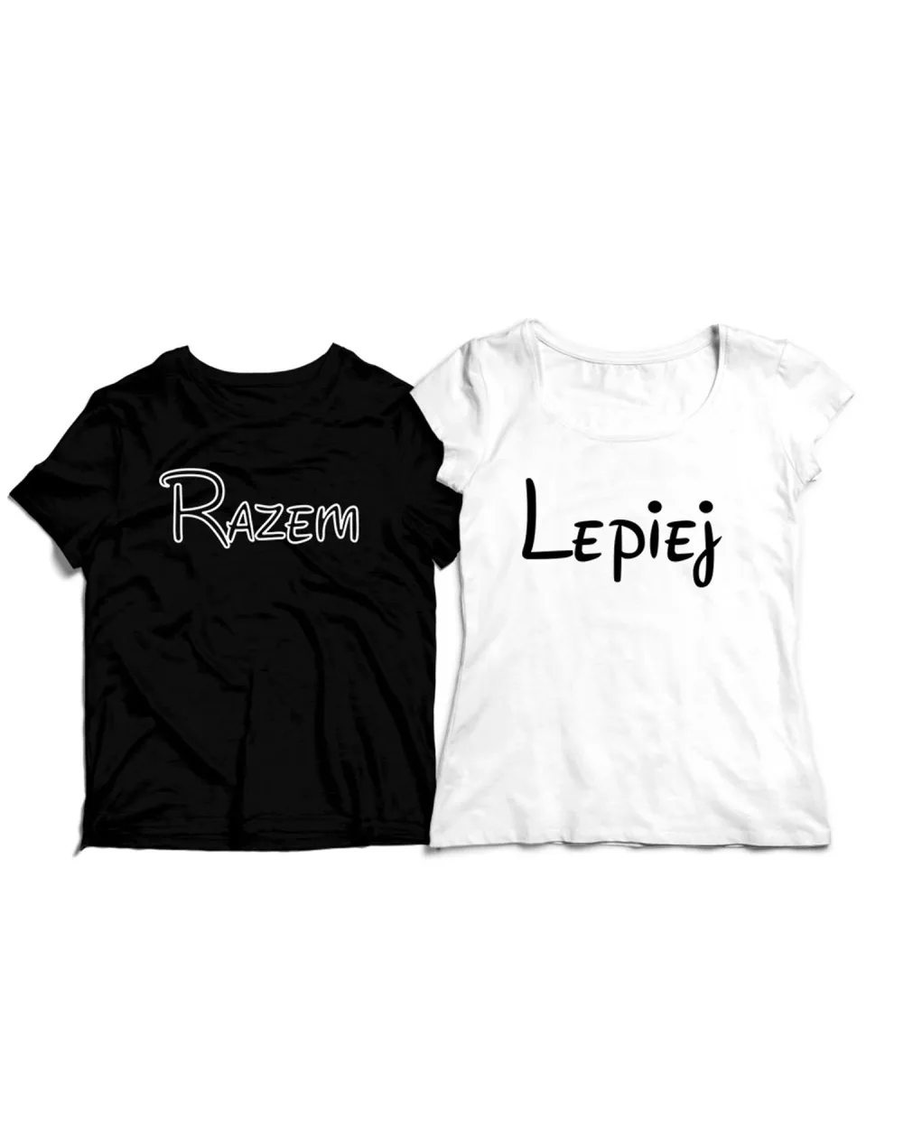 Koszulki dla par Razem Lepiej