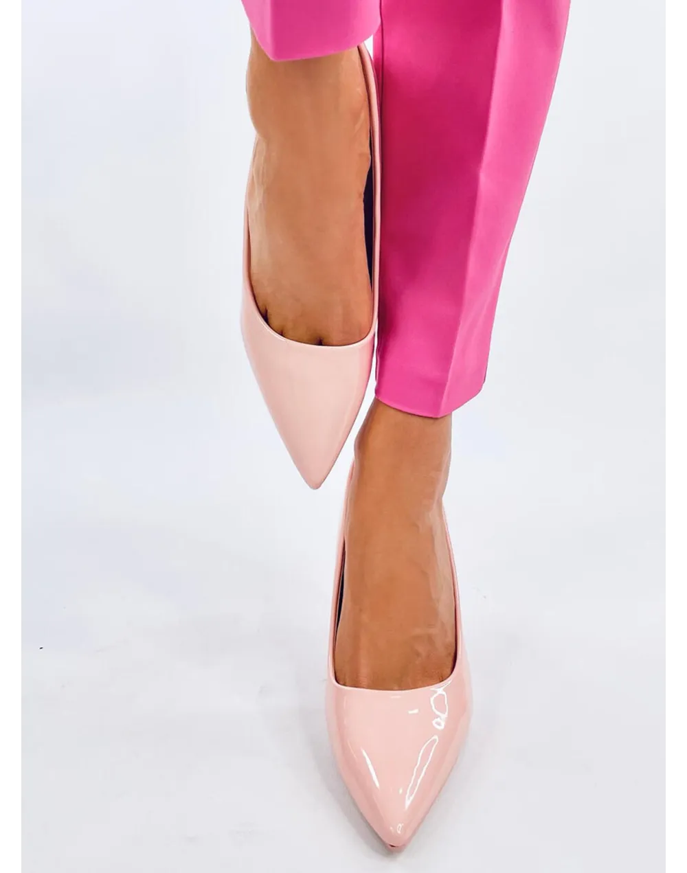 Szpilki damskie lakierowane LADD PINK