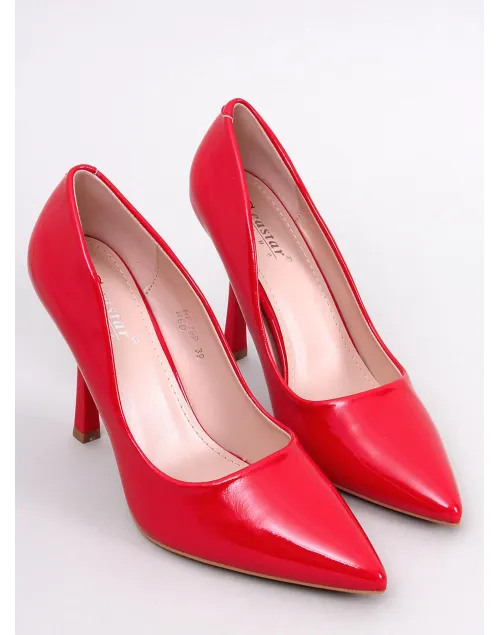Szpilki damskie lakierowane ANIKA RED
