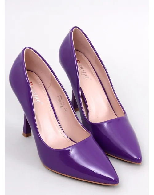 Szpilki damskie lakierowane ANIKA PURPLE
