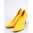 Szpilki damskie satynowe TALIA YELLOW