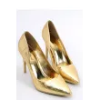 Szpilki damskie metaliczne CROWN GOLD - Inello
