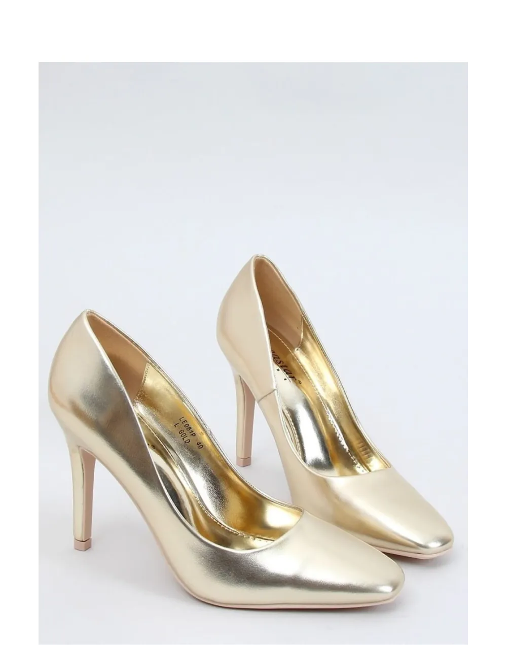 SZPILKI DAMSKIE ZŁOTE LE081P L.GOLD - Inello