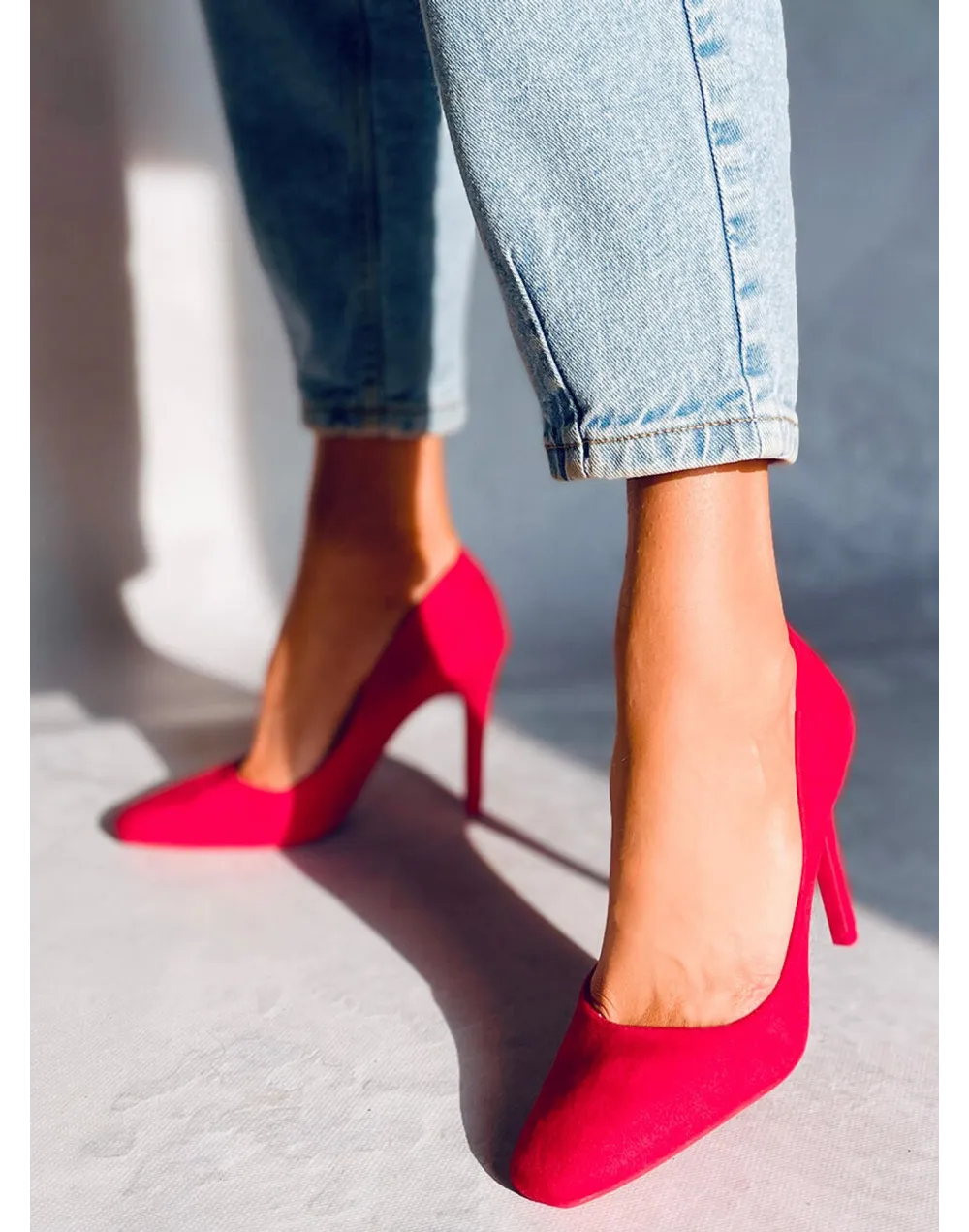 Szpilki damskie EDITTA RED