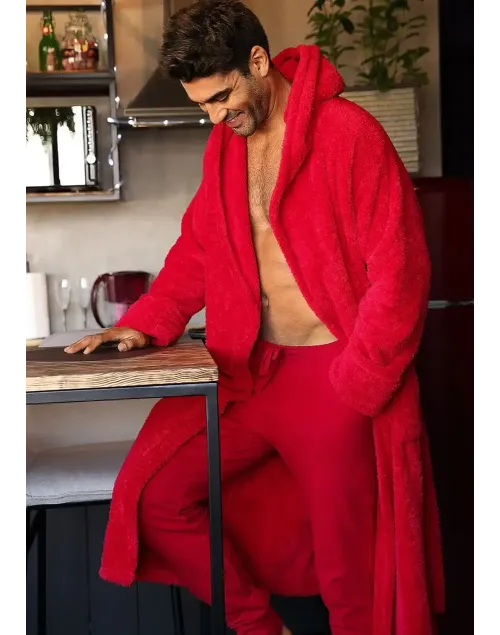 Spodnie Justin Czerwony